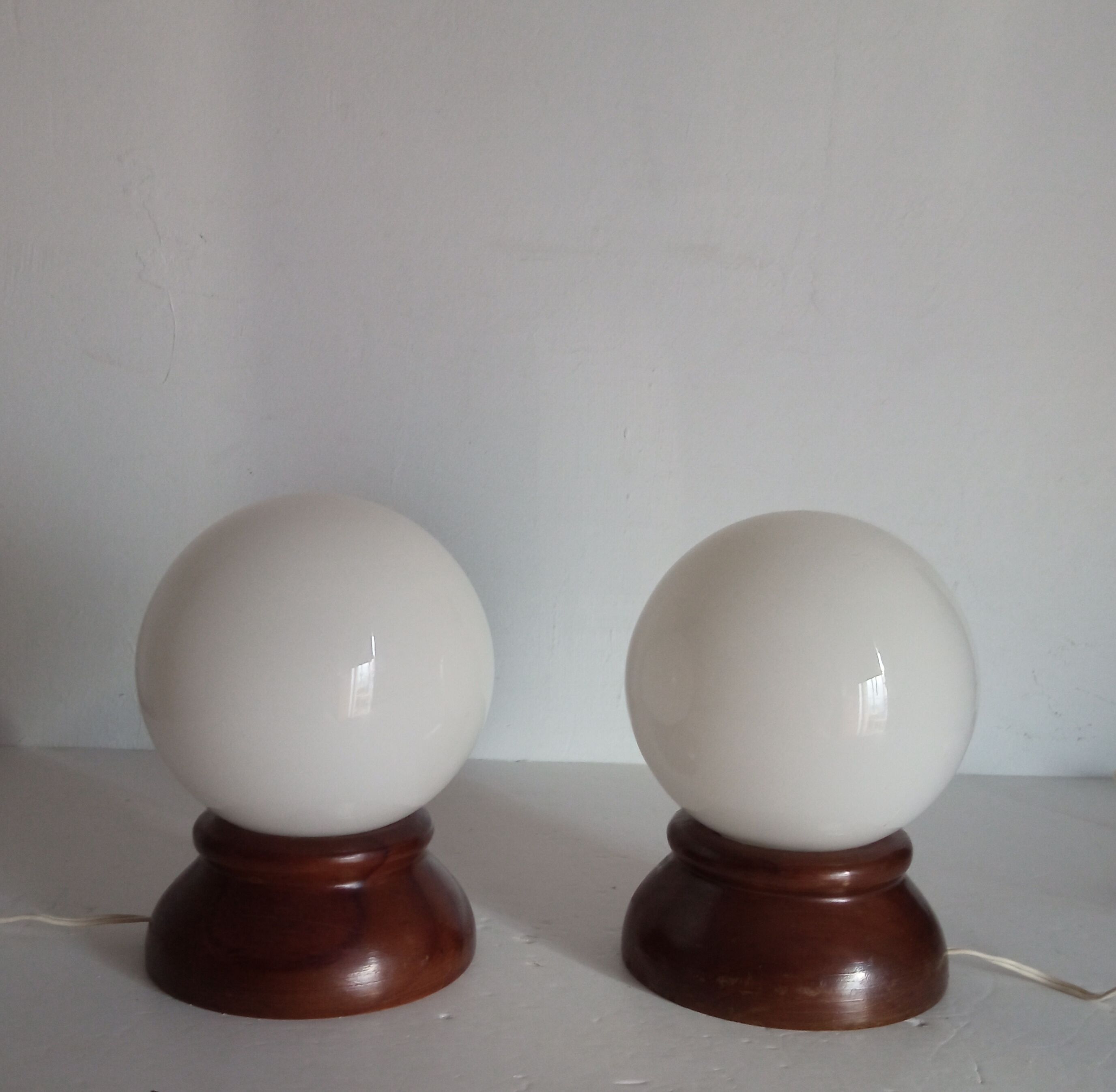Pair of vintage bedside lamps