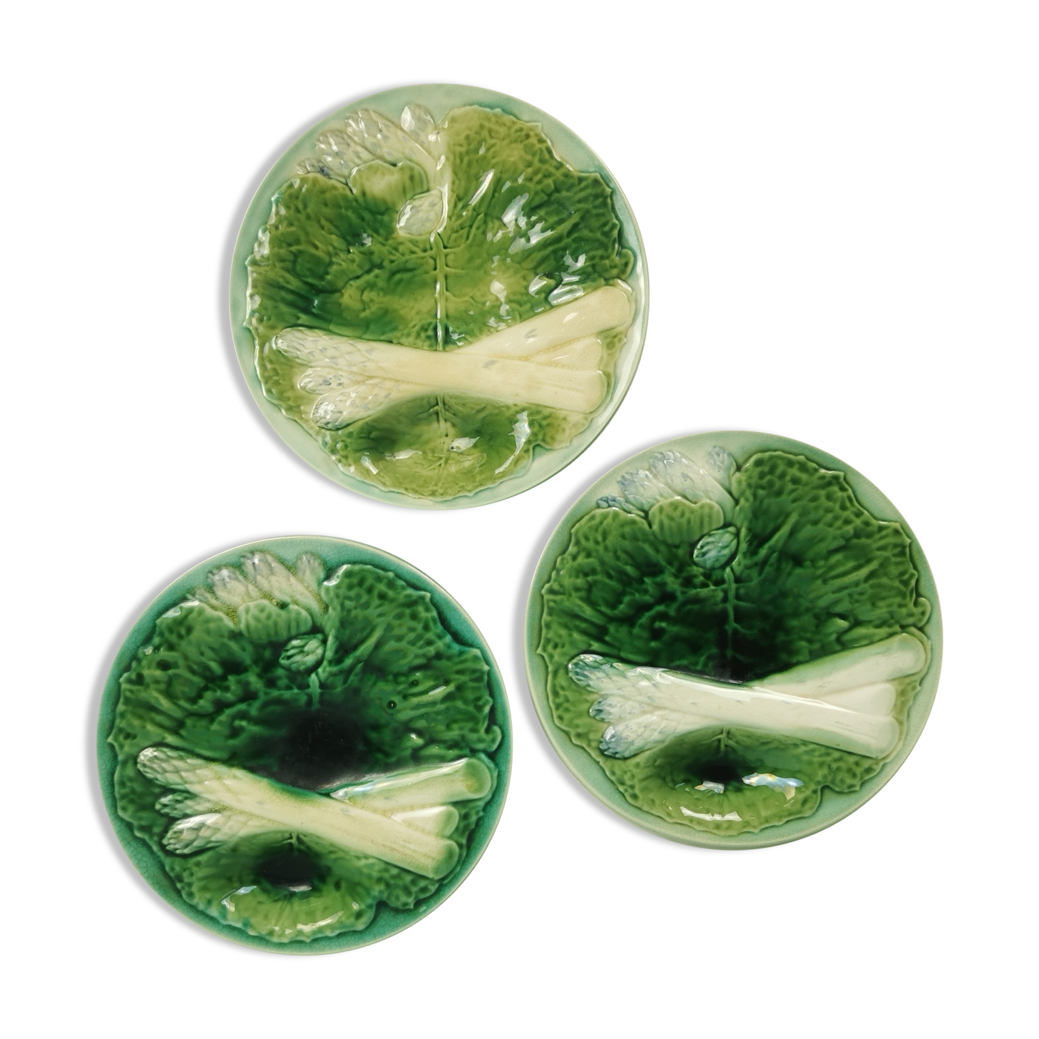 Creil and Montereau asparagus plates