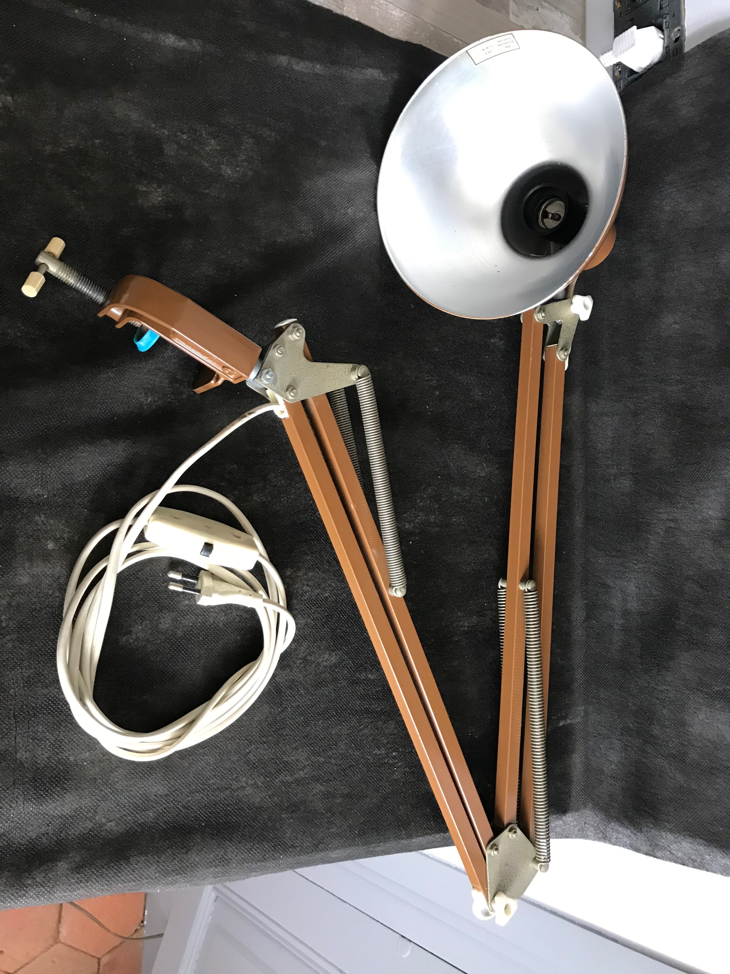 1050 GW Veb Raumleuchte Zeulenroda architect's lamp
