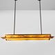 Vintage French large pendant lamp 'marble look Art Deco style'