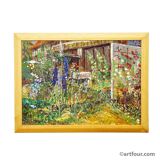 Impressionist oil painting of a garden, Alexander Michael 1994