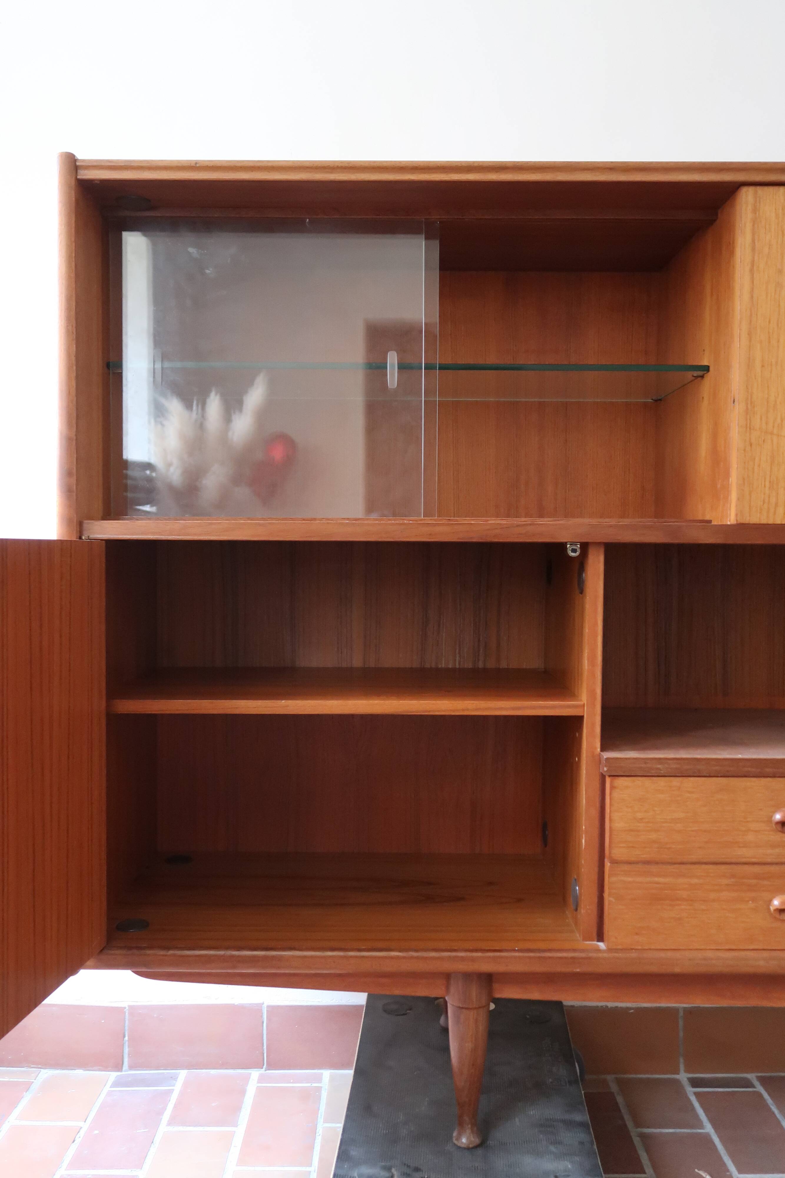 Large Simat high Scandinavian sideboard buffet
