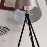 Reading floor lamp on black tripod tripod Christian Ghion style