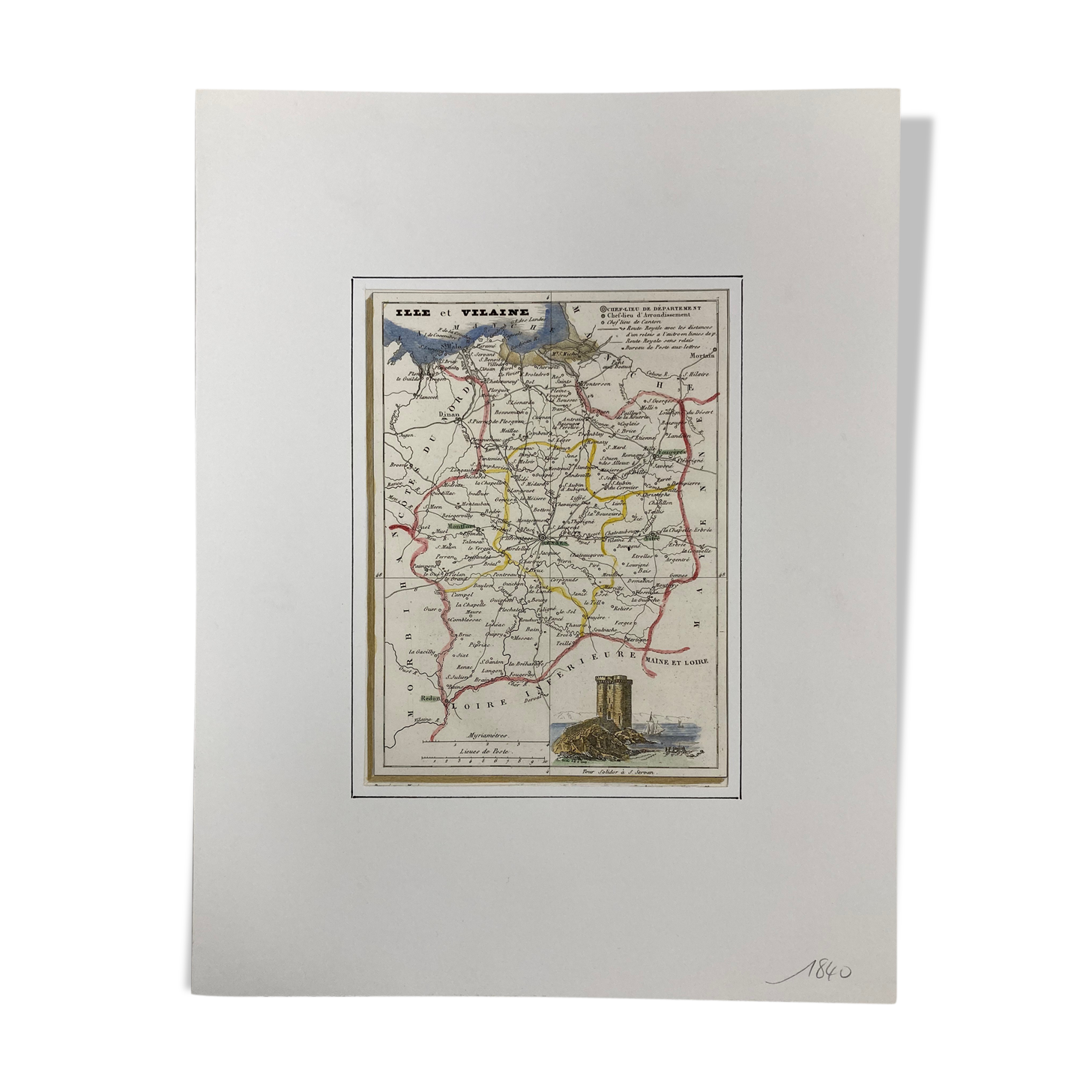 Old map Ille-et-Vilaine