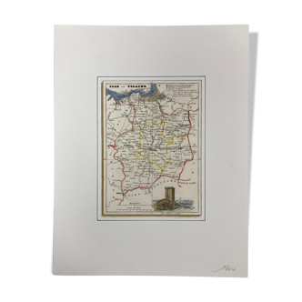 Carte ancienne Ille-et-Vilaine