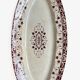 Oval dish and 6 flat plates Jules Vieillard - Bordeaux in iron earth