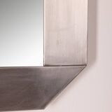 Vintage 1970s square wall mirror designed by gaetano sciolari for valenti