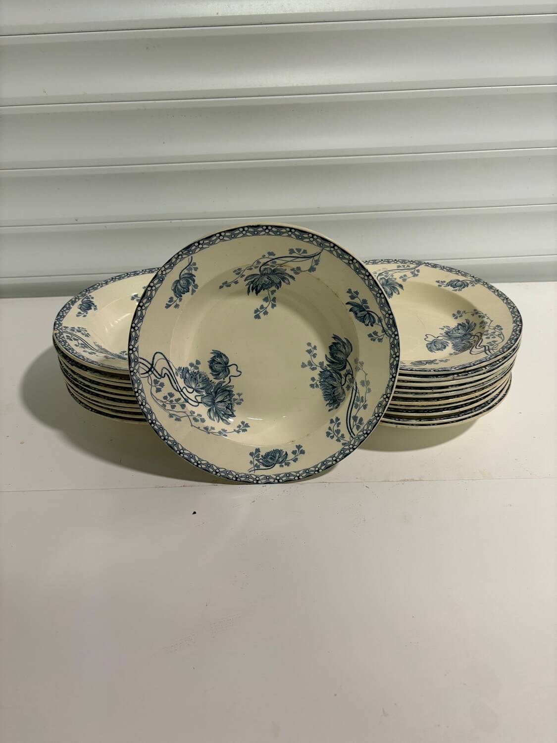 Deep plates Sarreguemine Royat