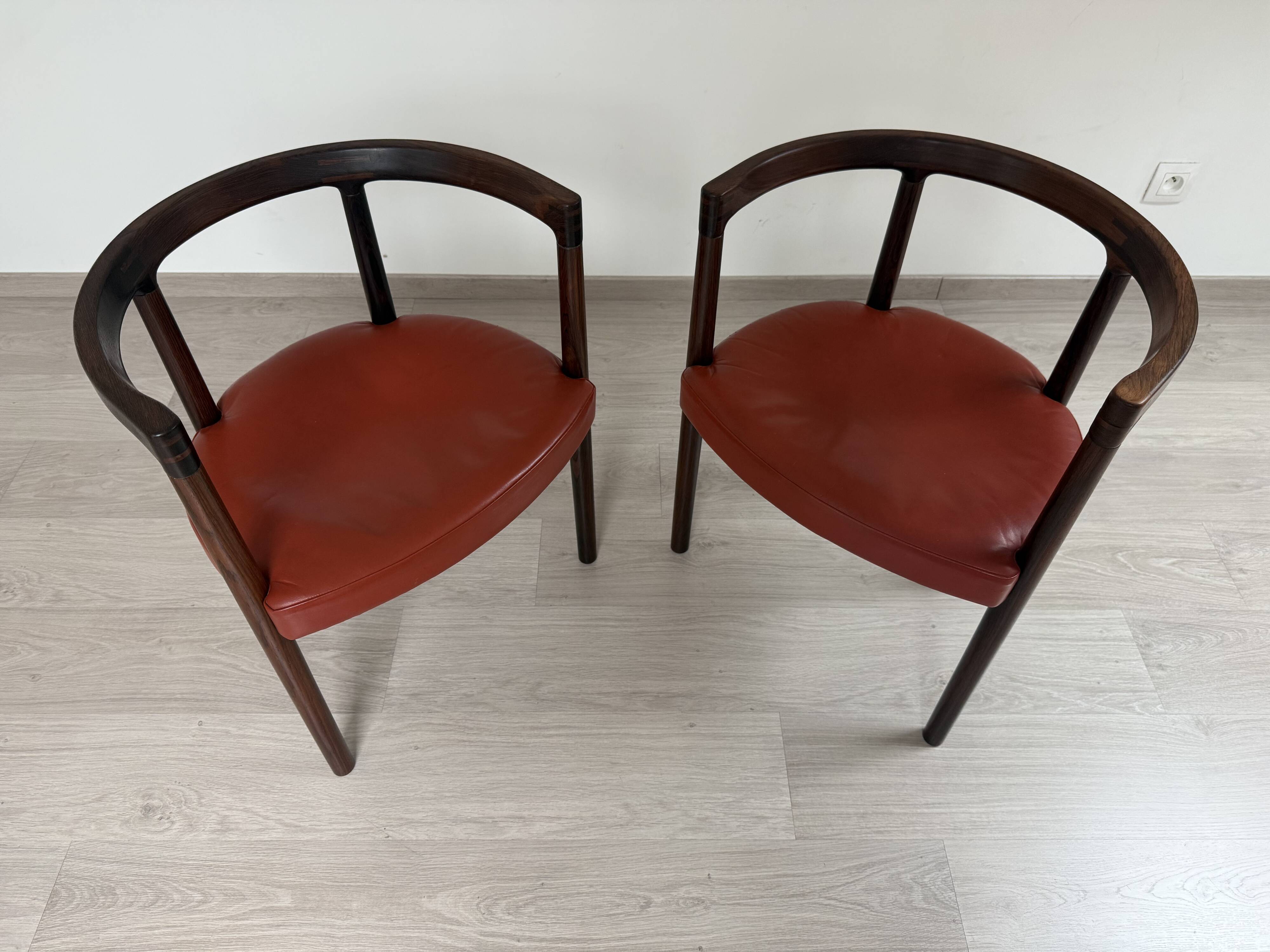 Set of 2 Scandinavian chairs Ole Gjerløv-Knudsen & Torben 1960