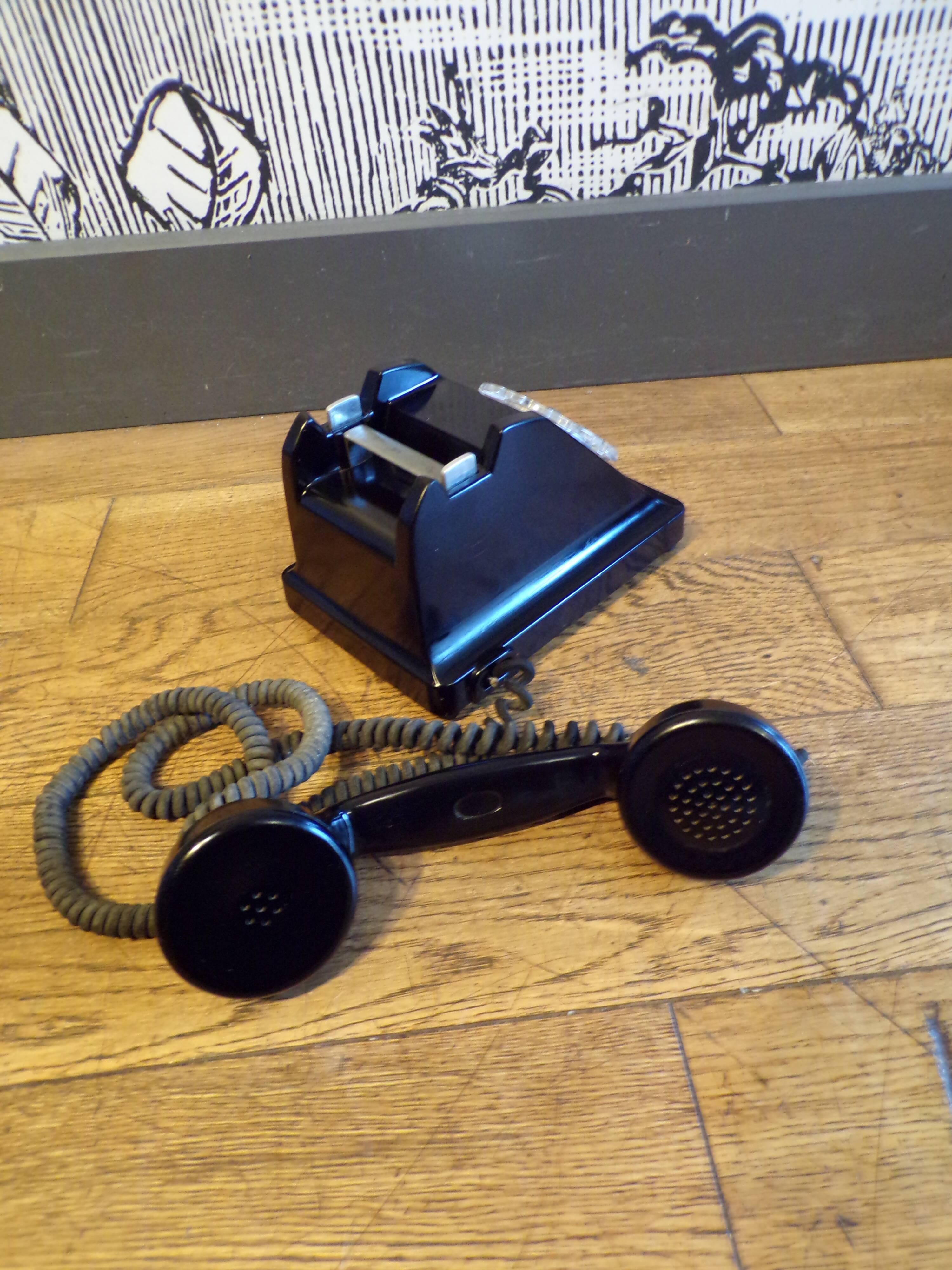 Vintage bakelite dial telephone