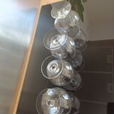 4 crystal Cognac glasses