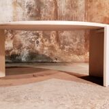 Travertine coffee table