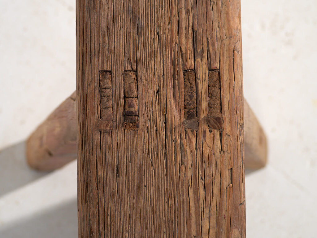 Antique solid wood bench (c.1870) #27