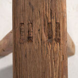 Antique solid wood bench (c.1870) #27