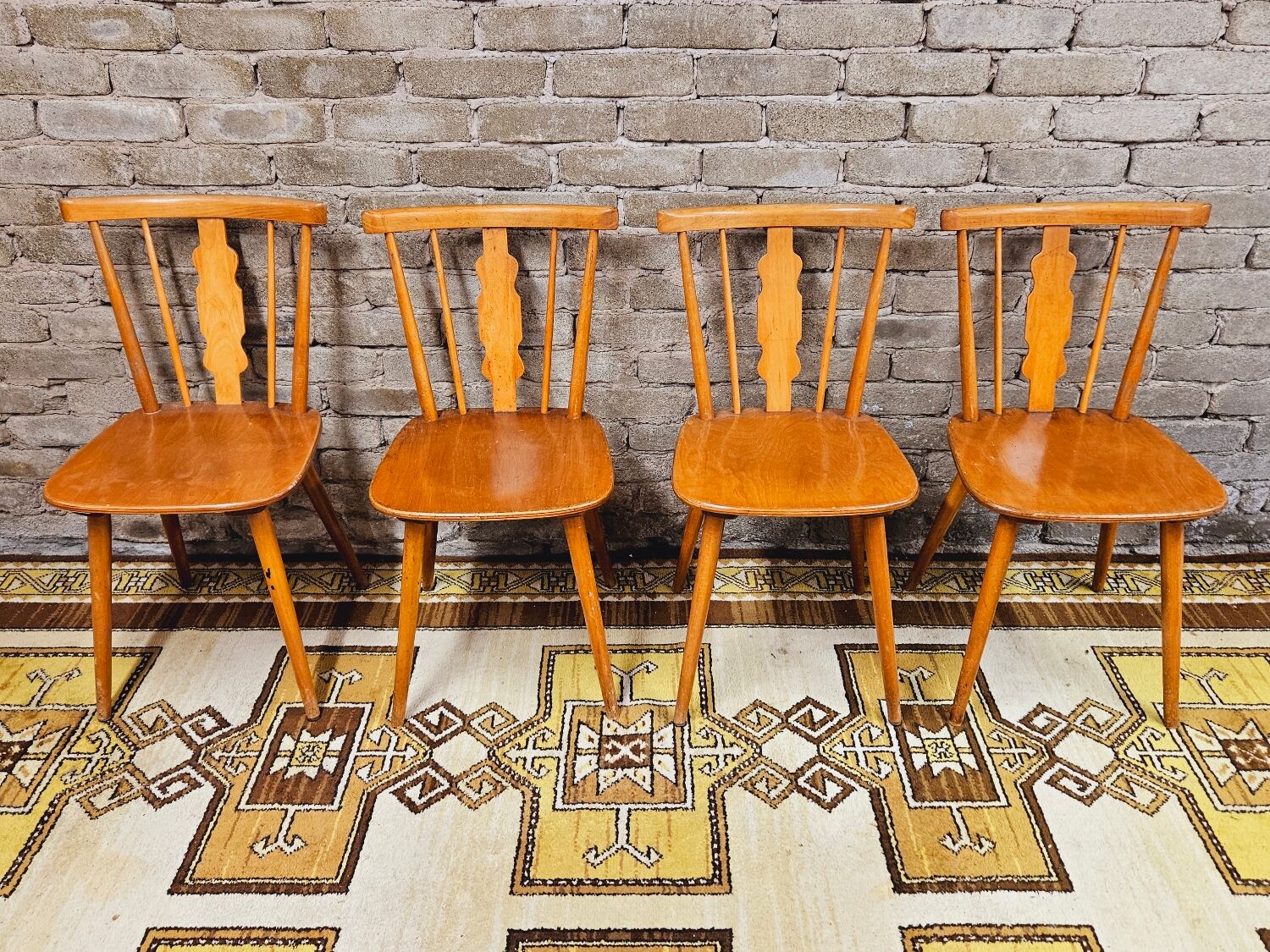 Set of 4 chairs bistrot Iller 70'