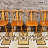 Set of 4 chairs bistrot Iller 70'