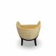 An antique Italian bar chair and a matching tufted vanity stool.