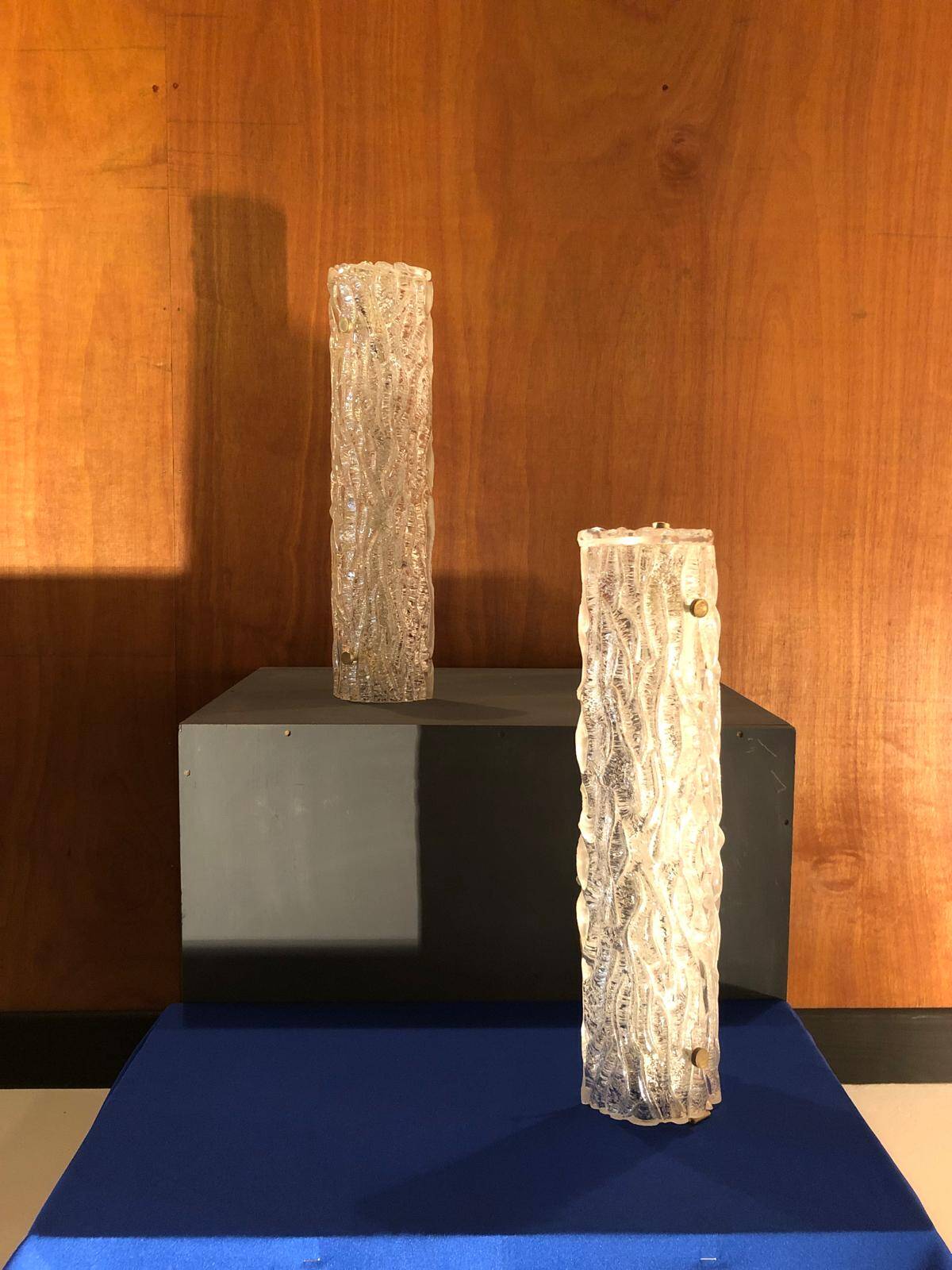 Pair of crystal wall lights for vintage Kalmar