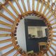 Vintage bamboo mirror 64cm