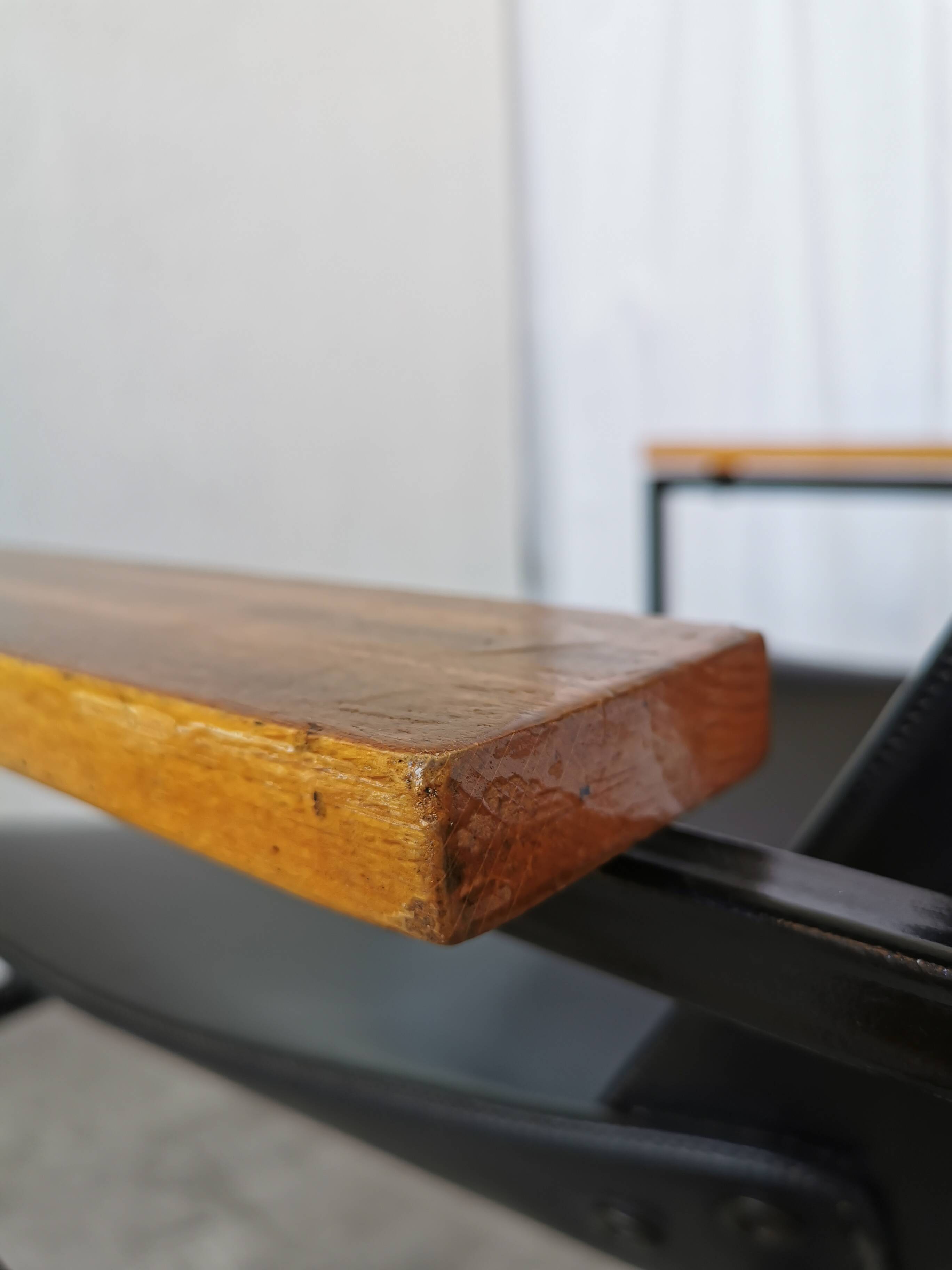 Vintage Niko Kralj Lounge Chair: Black Skai Leather & Wood Armrests