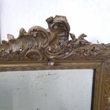 Napoleon III mirror with pediment - 125x75cm