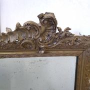 Napoleon III mirror with pediment - 125x75cm