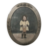 Old pastel portrait of a child