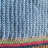 Couverture bébé , plaid crochet vintage 80X90 cm