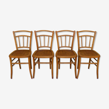 Série de 4 chaises bistrot par Luterma