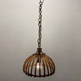 Handcrafted  Rattan Light Pendant 1960’s