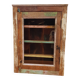 Polychrome teak display case