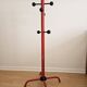 Black and red freestanding coat rack Italy 1980 Italian design style spa