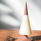 1970s-80s Brass and Glass Table Lamp