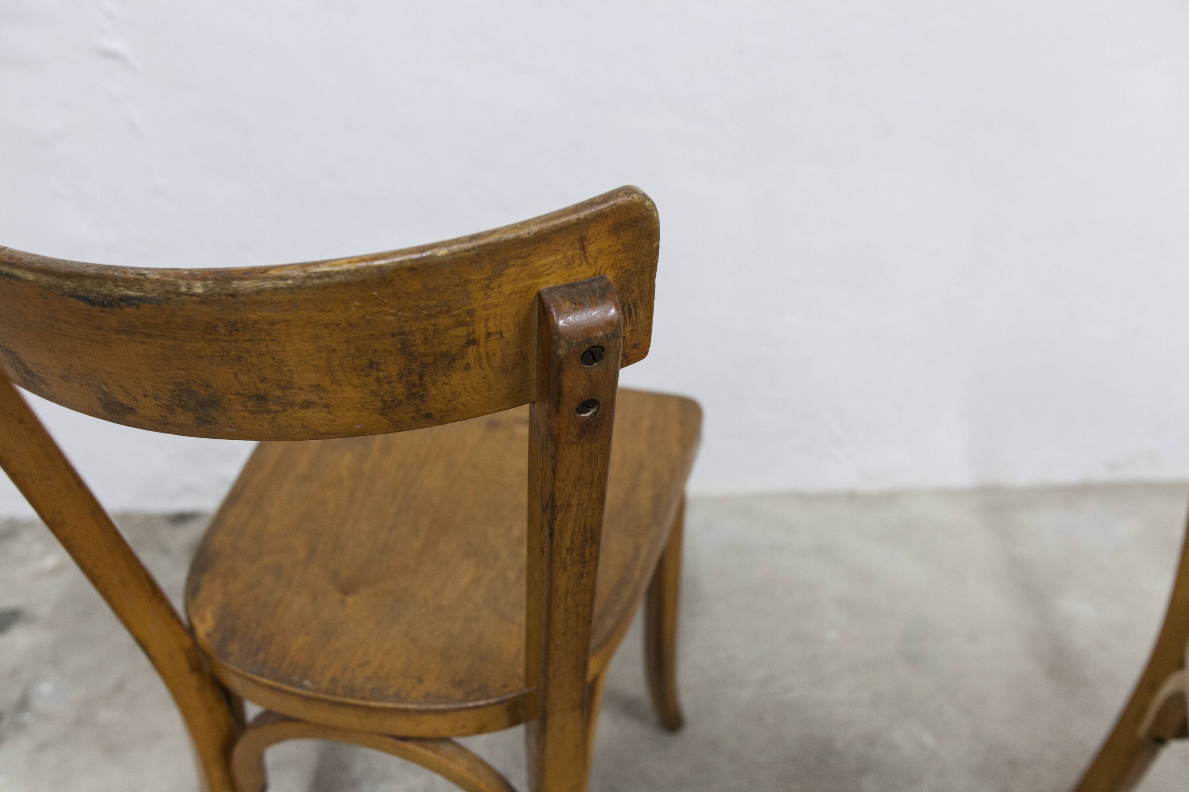 Pair of Baumann model 55 chairs from 1950