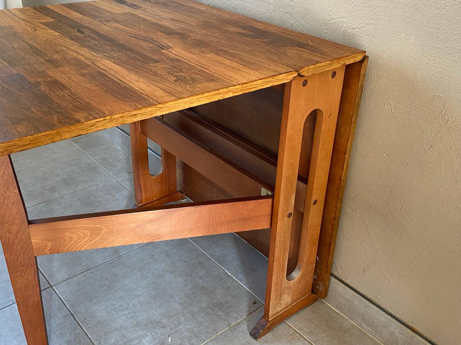 Vintage folding wooden table