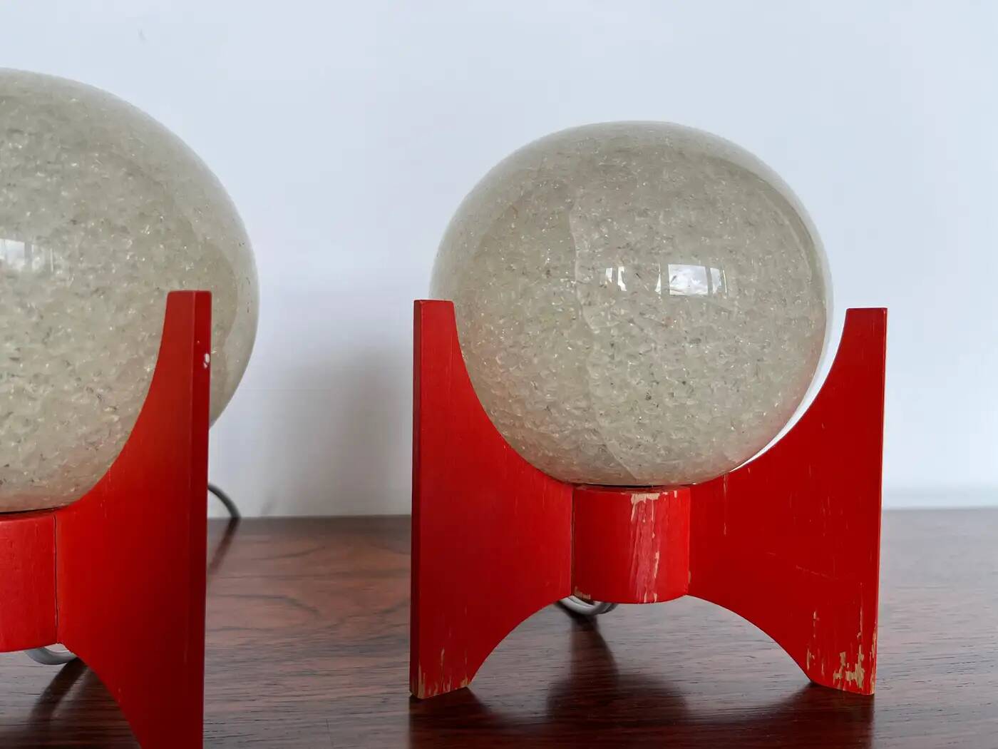 Pair of Space Age table lamps Rocket by Pokrok Zilina, 1970s