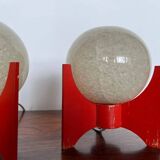Pair of Space Age table lamps Rocket by Pokrok Zilina, 1970s