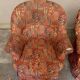 Pair of Napoleon III period toad armchairs