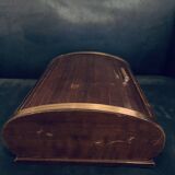 Cigar box 1960 17cm wooden sliding shutter jewelry cigarettes old vintage