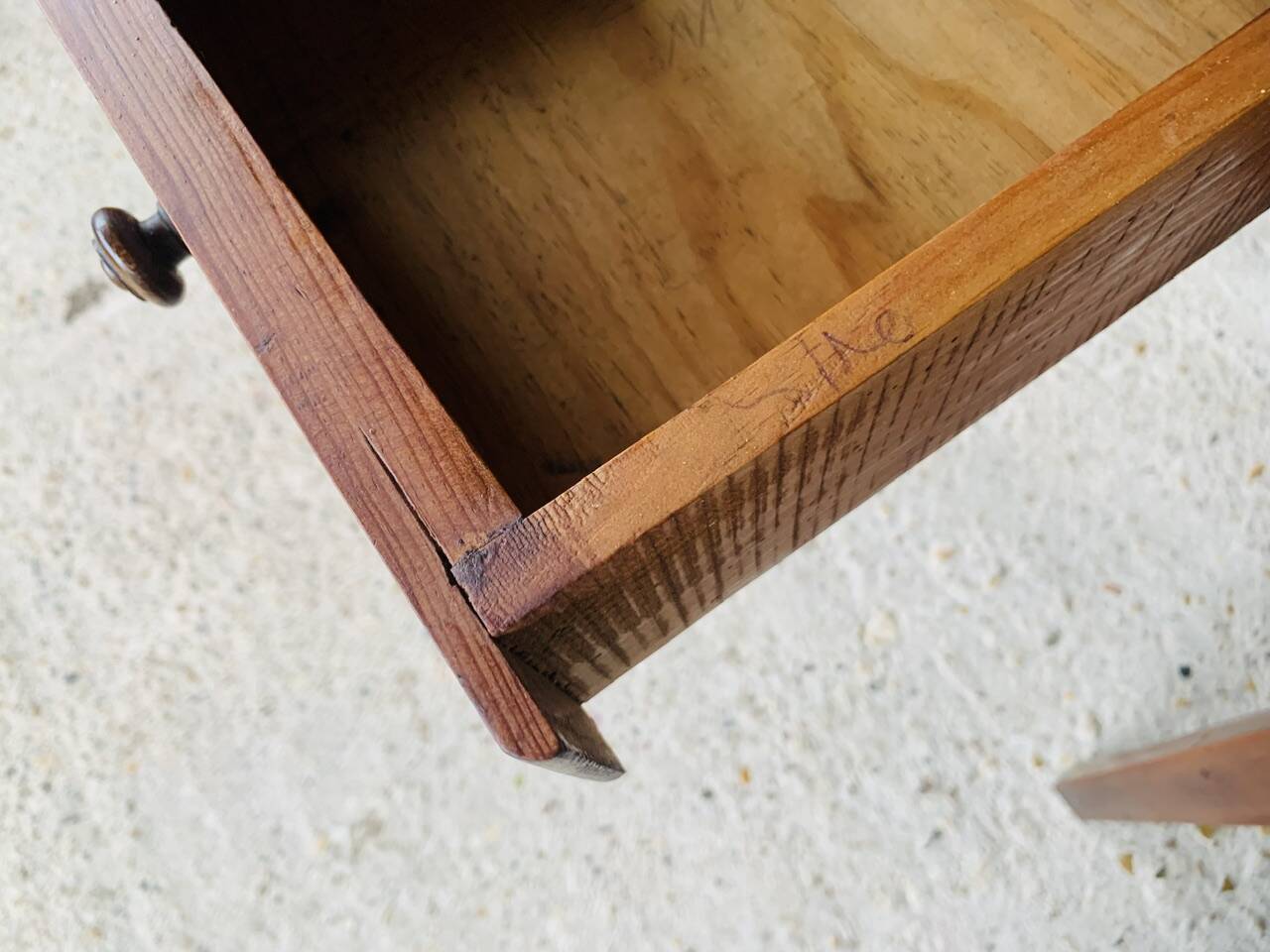 Wooden farm console, circa 30's/40's