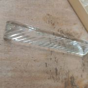 Set of 12 vintage double crystal knife rests with box