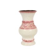 Pink vintage vase west germany flowers üebelacker keramik 634-30