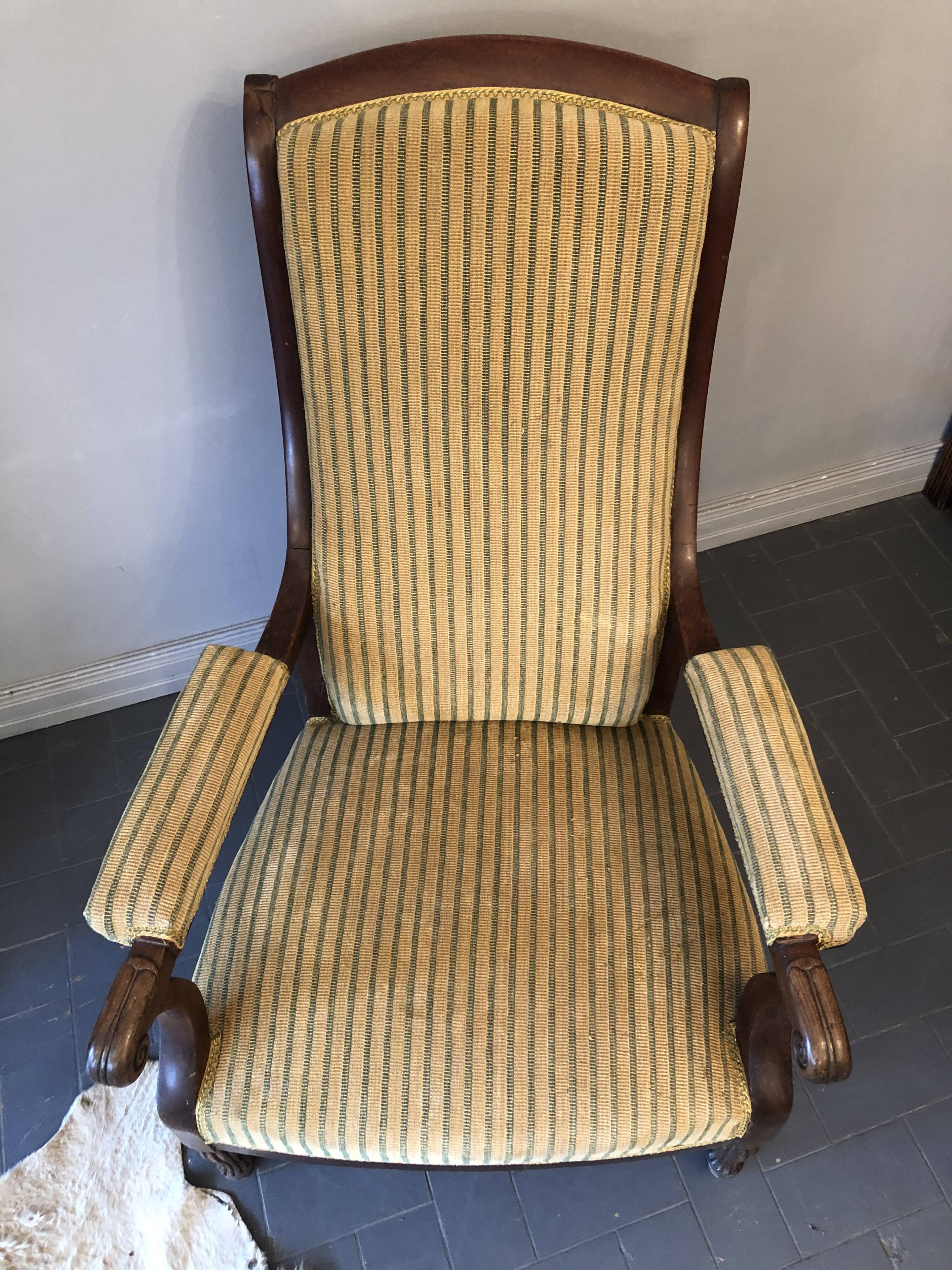 Old Voltaire chair