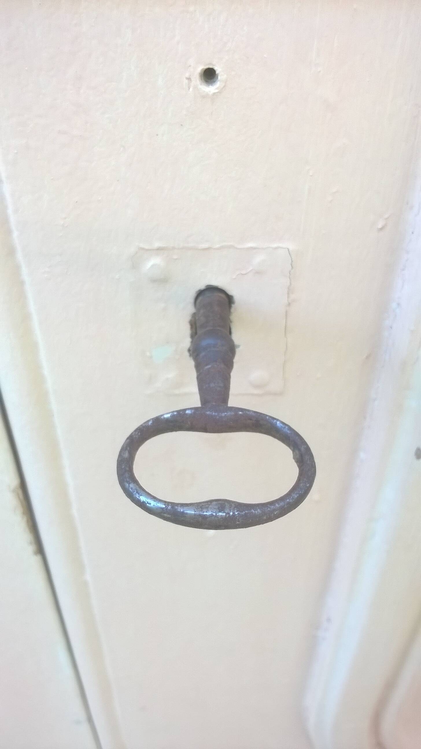 Set of large double old molded cupboard doors