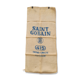 Old St Gobain burlap bag