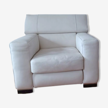 Natuzzi leather armchair