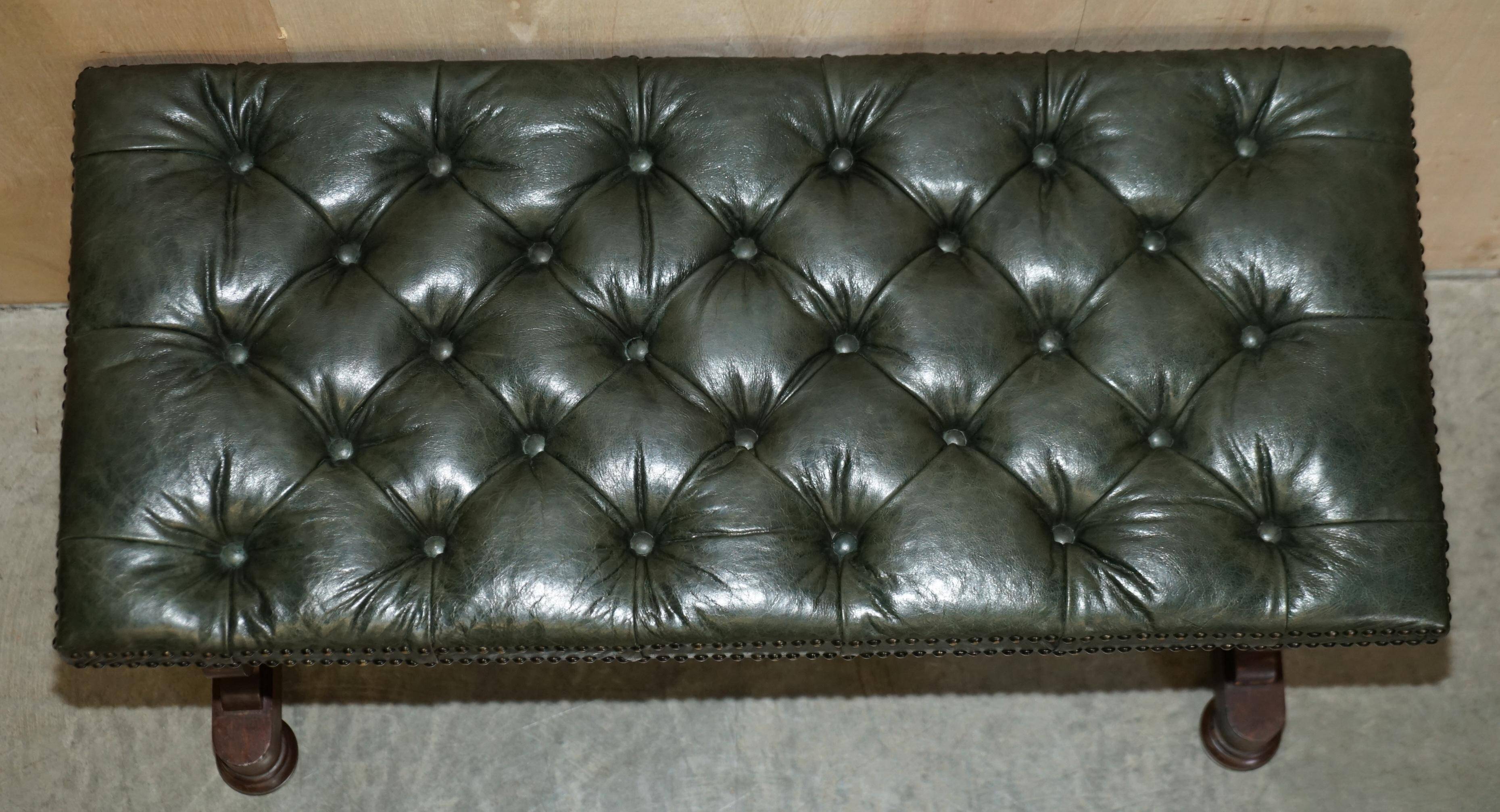 Victorian Chesterfield leather sofa