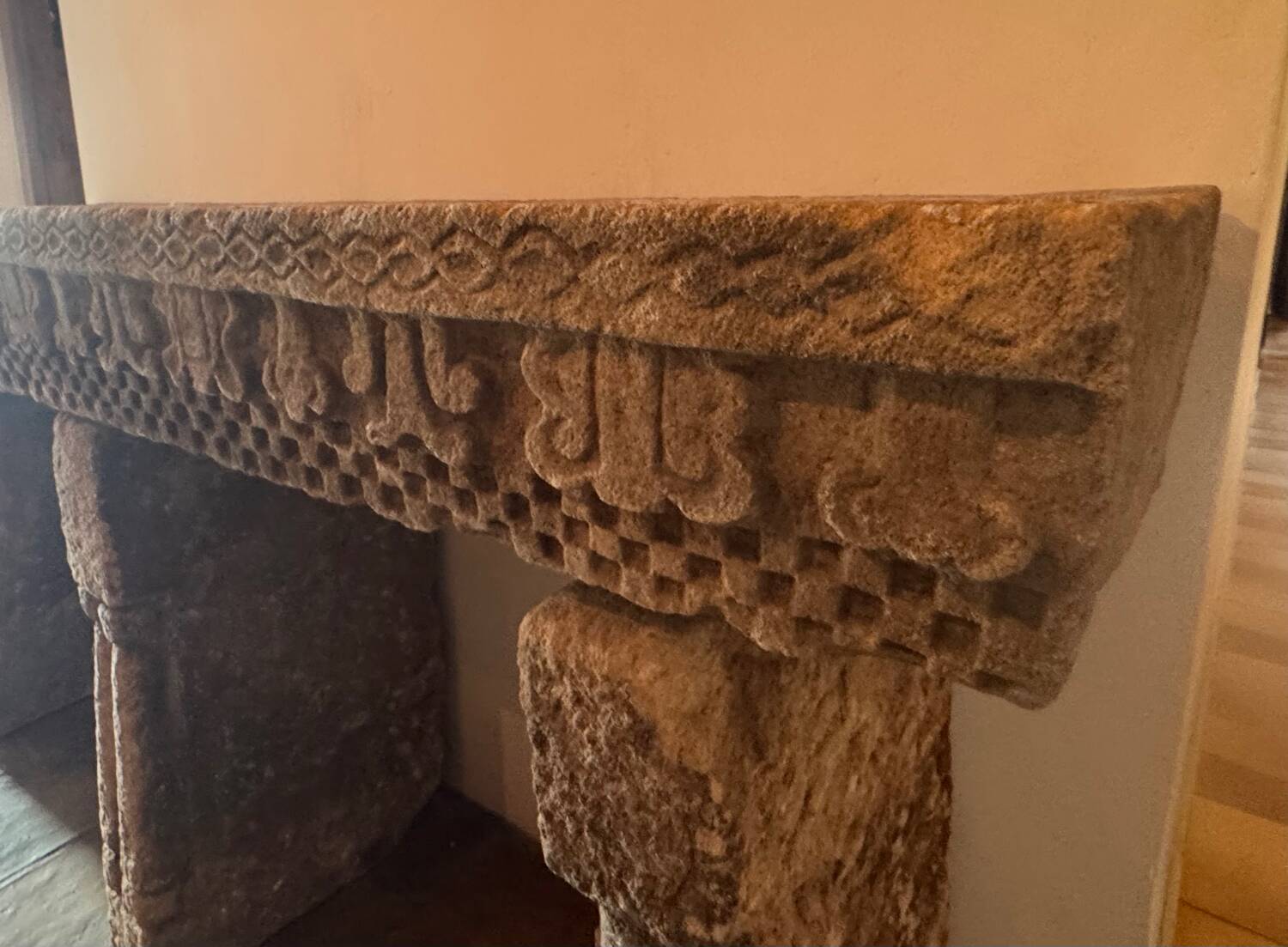 Indian stone console