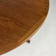 Danish teak dining table round vintage mid-century design VV Mobler