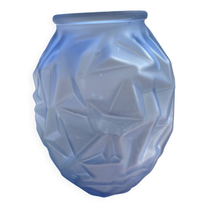 Vase art déco bleu